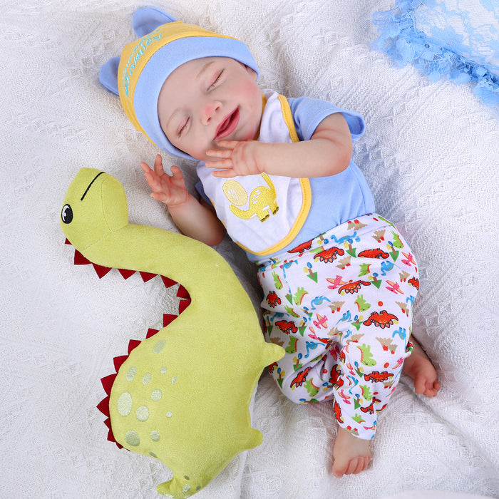 Babeside Olivia 20" Sleeping Reborn Baby Doll Infant Baby Smiling Boy with Dimple