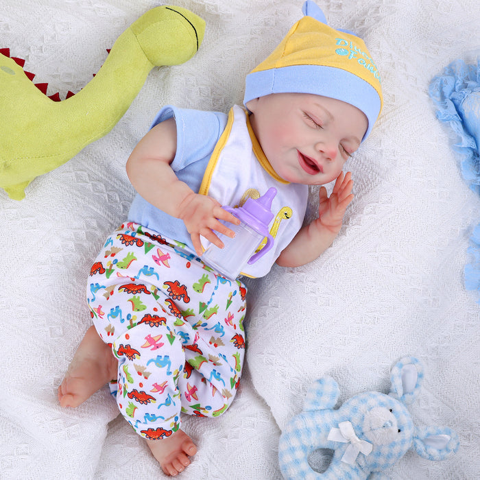 Babeside Olivia 20" Sleeping Reborn Baby Doll Infant Baby Smiling Boy with Dimple