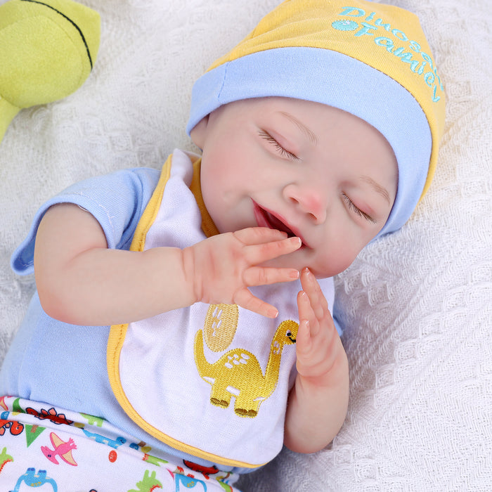 Babeside Olivia 20" Sleeping Reborn Baby Doll Infant Baby Smiling Boy with Dimple