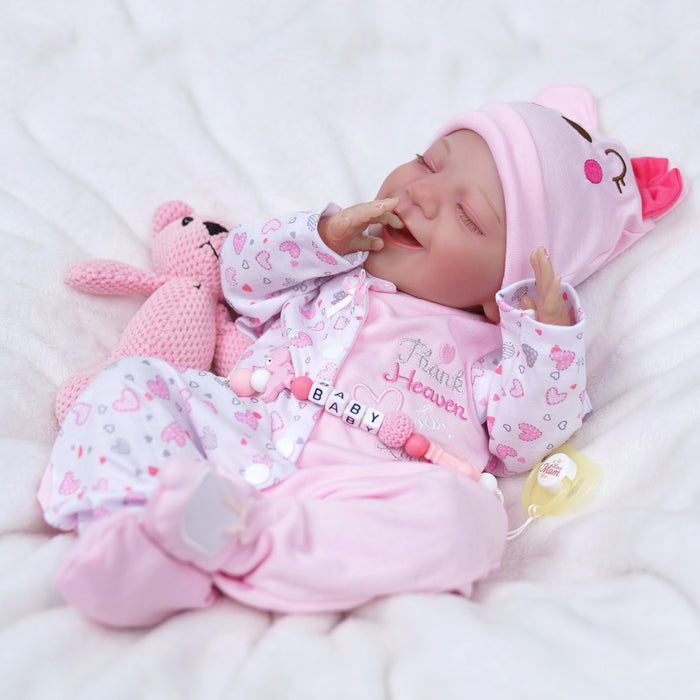Babeside Real Lifelike Asleep Super Realistic Babies 20'' Reborn Cutest Infant Baby Girls Doll that Look Real Named Miley