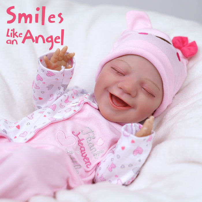 Babeside Real Lifelike Asleep Super Realistic Babies 20'' Reborn Cutest Infant Baby Girls Doll that Look Real Named Miley