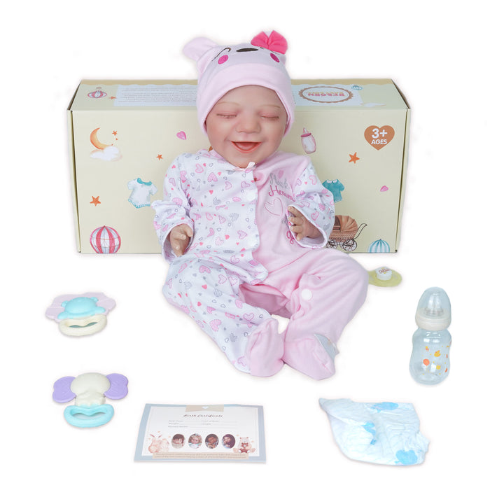 Babeside Real Lifelike Asleep Super Realistic Babies 20'' Reborn Cutest Infant Baby Girls Doll that Look Real Named Miley