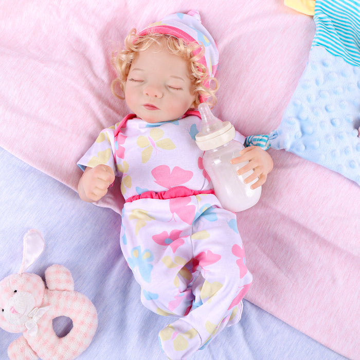 Babeside Realistic 17" Infant Truly Reborn Baby Doll Blonde Hair Girl Aurora