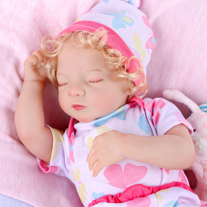 Babeside Realistic 17" Infant Truly Reborn Baby Doll Blonde Hair Girl Aurora