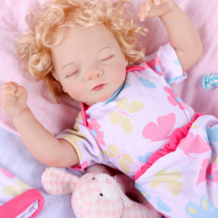 Babeside Realistic 17" Infant Truly Reborn Baby Doll Blonde Hair Girl Aurora