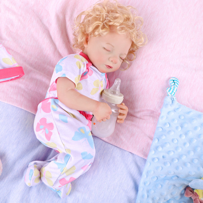 Babeside Realistic 17" Infant Truly Reborn Baby Doll Blonde Hair Girl Aurora