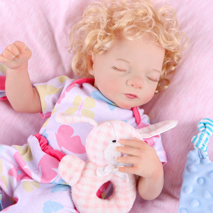 Babeside Realistic 17" Infant Truly Reborn Baby Doll Blonde Hair Girl Aurora