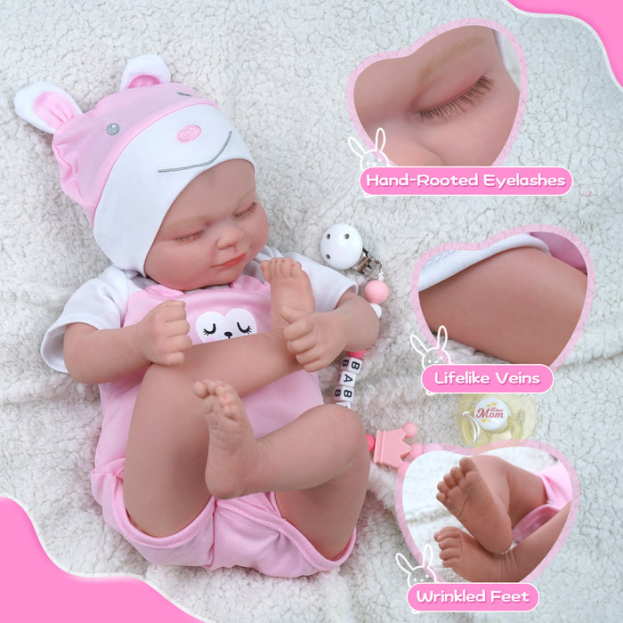Babeside Realistic 17" Infant Truly Reborn Baby Doll Girl Skylar