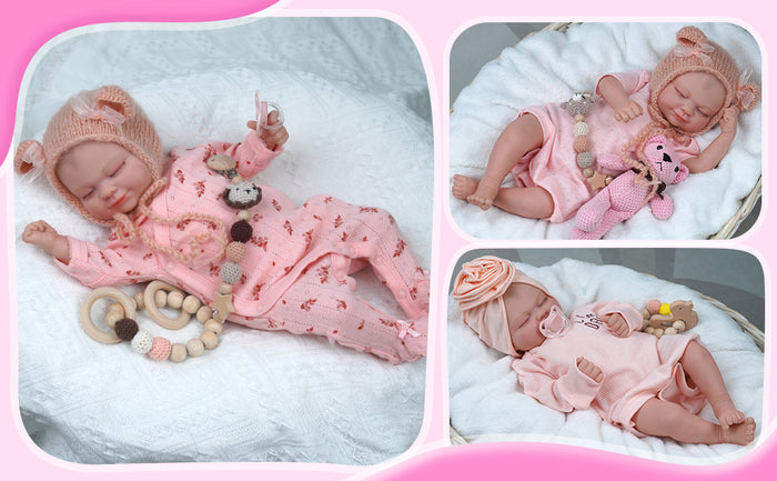 Babeside Realistic 17" Infant Truly Reborn Baby Doll Girl Skylar