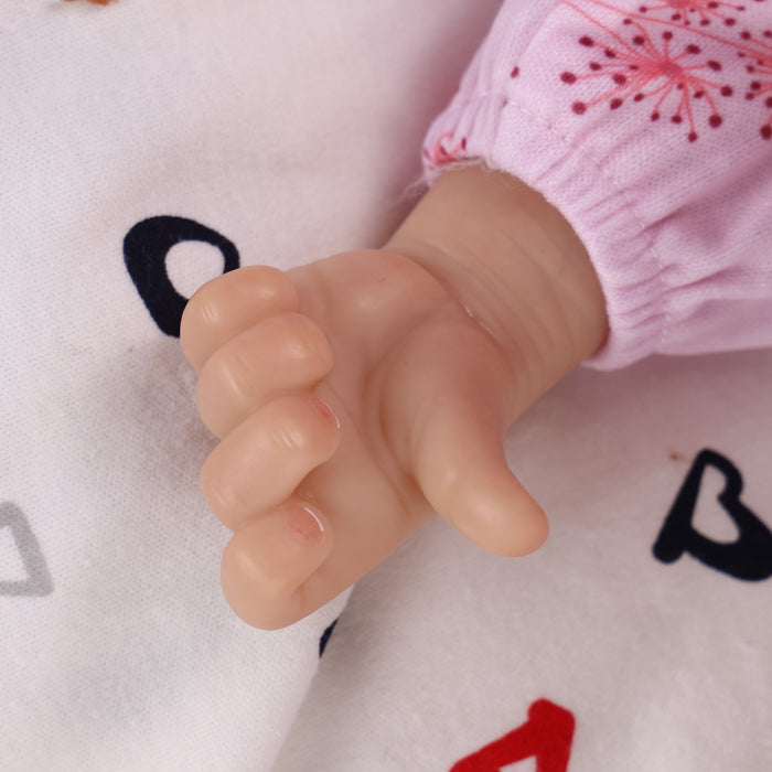 Babeside Realistic 17" Infant Truly Reborn Baby Doll Pink Dandelion Jumpsuit Girl Skylar