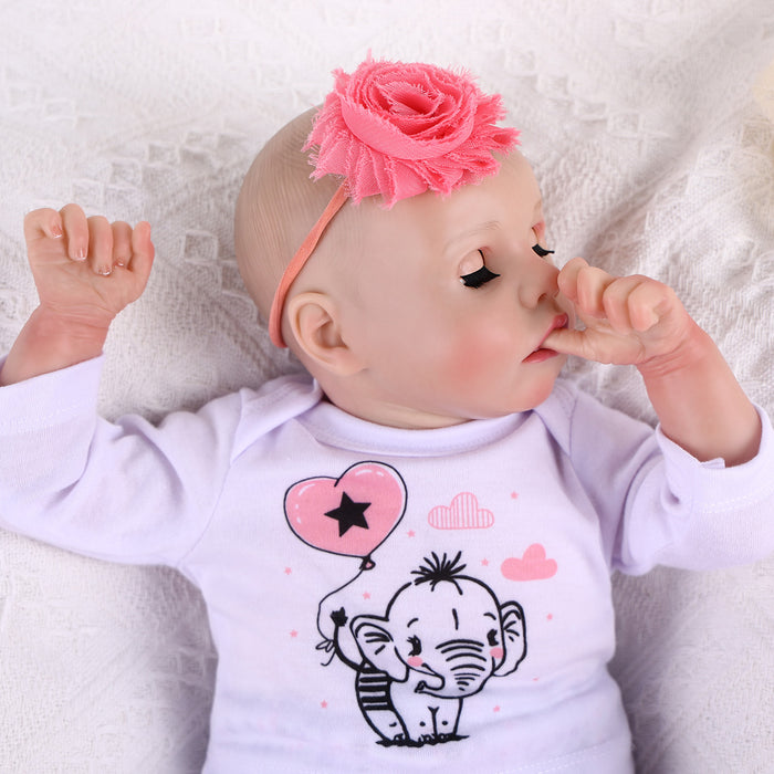 Babeside Realistic 17" Newborn Baby Girl Twinnie Open & Close Eyes