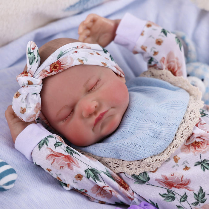 Babeside Realistic 17" Newborn Truly Reborn Baby Doll Boy Loki with White Pattern