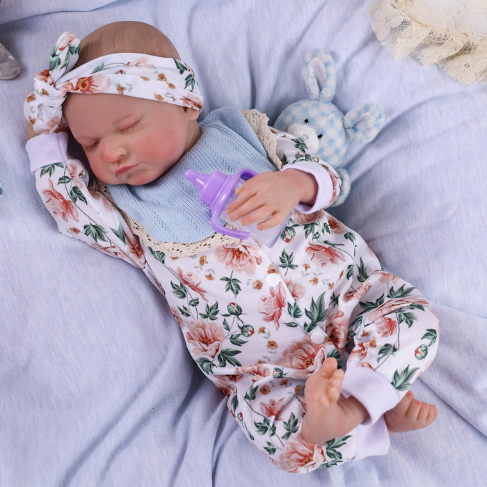 Babeside Realistic 17" Newborn Truly Reborn Baby Doll Boy Loki with White Pattern