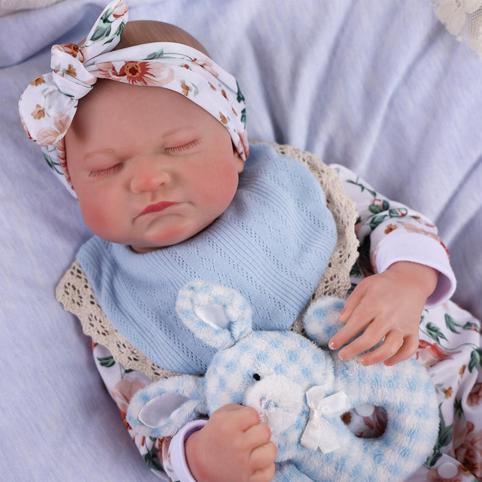 Babeside Realistic 17" Newborn Truly Reborn Baby Doll Boy Loki with White Pattern