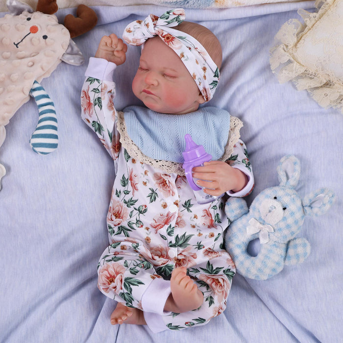 Babeside Realistic 17" Newborn Truly Reborn Baby Doll Boy Loki with White Pattern