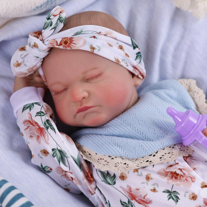 Babeside Realistic 17" Newborn Truly Reborn Baby Doll Boy Loki with White Pattern