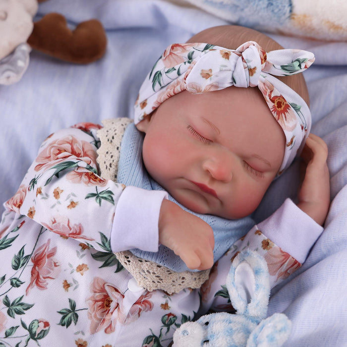 Babeside Realistic 17" Newborn Truly Reborn Baby Doll Boy Loki with White Pattern