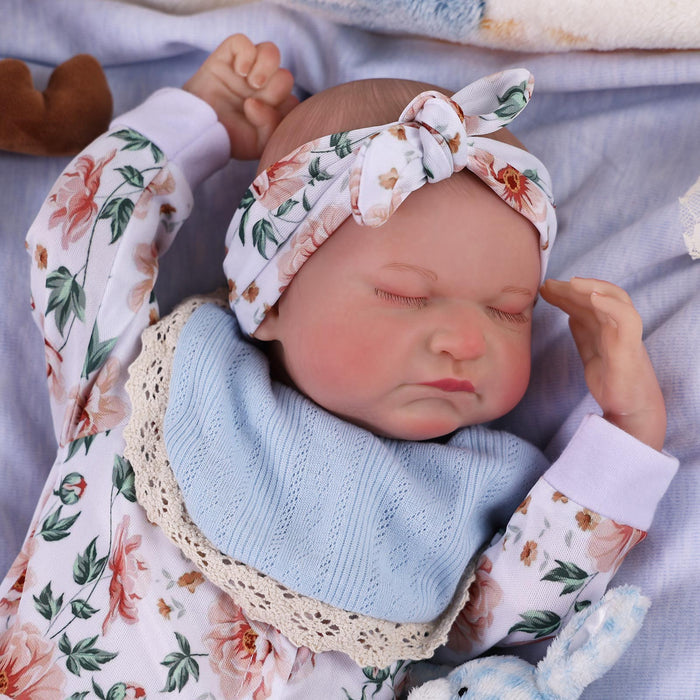 Babeside Realistic 17" Newborn Truly Reborn Baby Doll Boy Loki with White Pattern