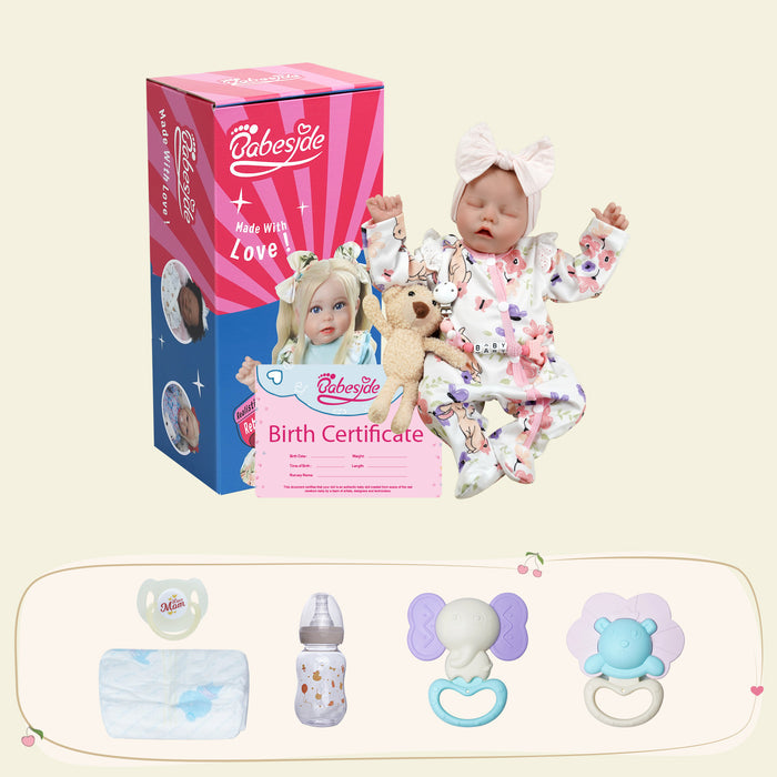 Babeside Realistic 17" Newborn Truly Reborn Baby Doll Girl Twinnie