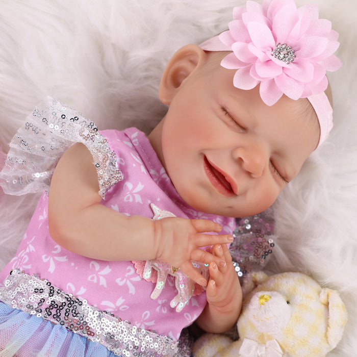 Babeside Reborn Baby Doll 20" Sleeping Infant Unicorn Dress Girl Angel