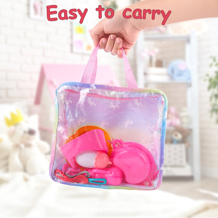 Babeside Reborn Baby Dolls 23pcs Baby Doll Feeding Accessories