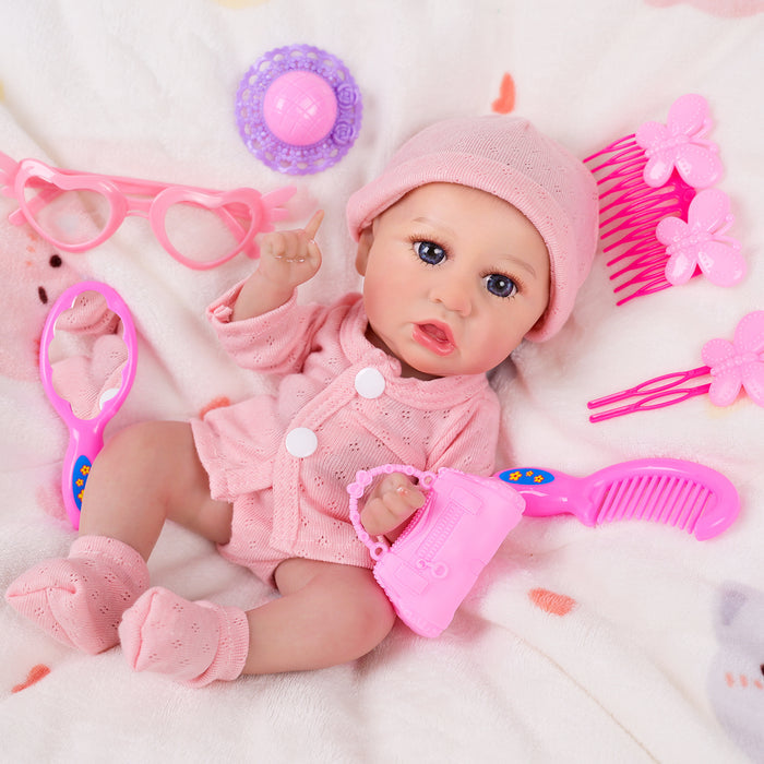 Babeside Reborn Baby Dolls 23pcs Baby Doll Feeding Accessories