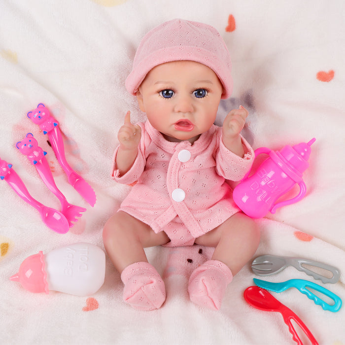 Babeside Reborn Baby Dolls 23pcs Baby Doll Feeding Accessories