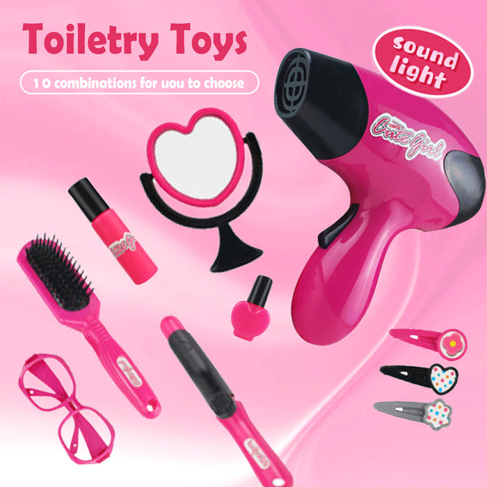 Babeside Reborn Baby Dolls Pink Makeup Set Accessories - For Your Charming Baby Dolls