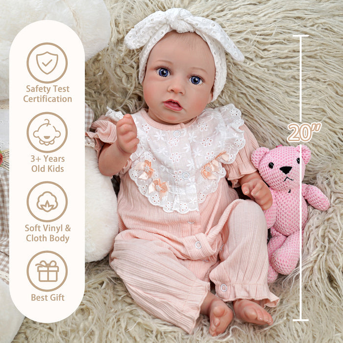 Babeside Saria 20" Reborn Baby Doll Girl Lovely Pure Little Angel