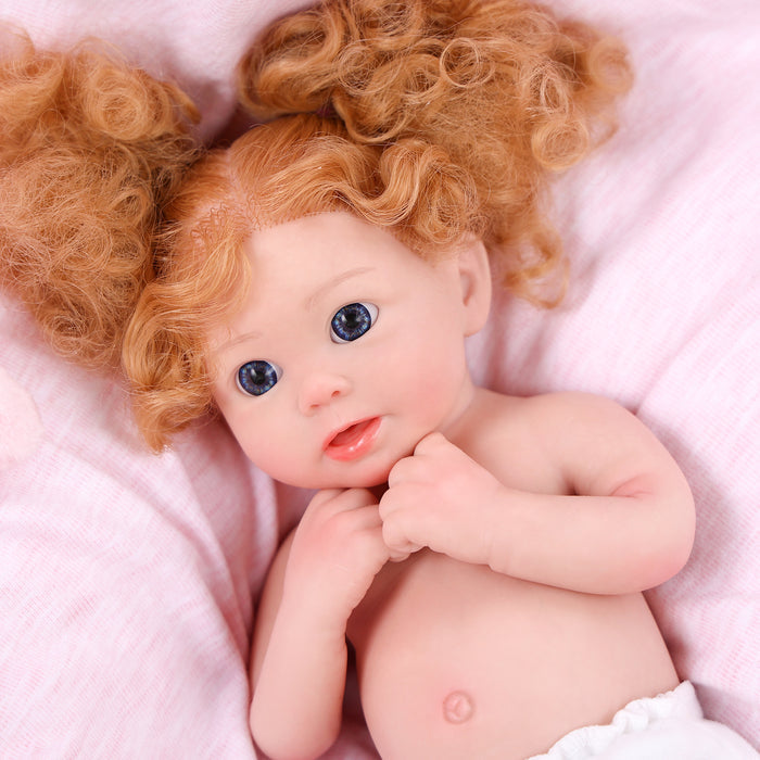 Babeside Stella 12" Full Silicone Reborn Baby Blue Eyes Doll Girl
