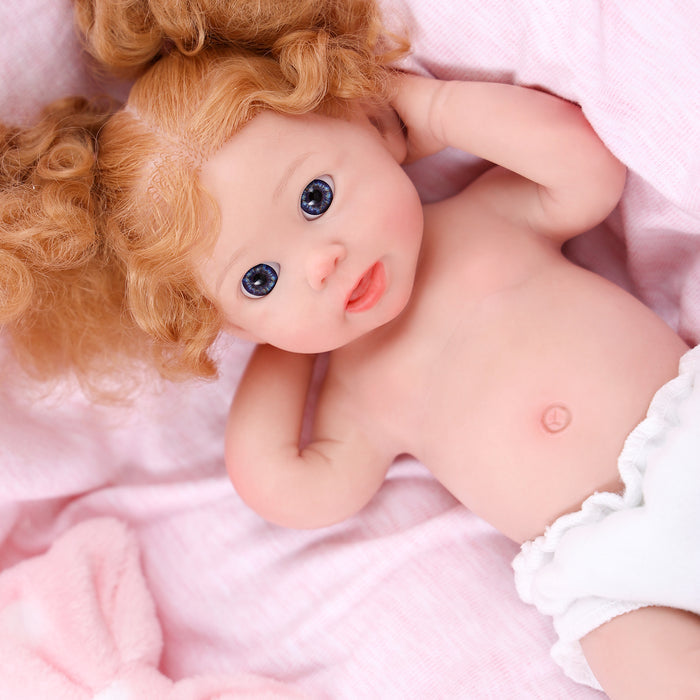 Babeside Stella 12" Full Silicone Reborn Baby Blue Eyes Doll Girl