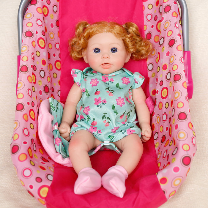 Babeside Stella 12" Full Silicone Reborn Baby Doll Blue Eyes Adorable Girl