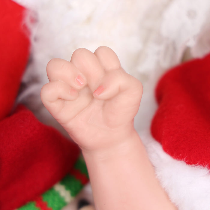 Babeside Stella 16'' Christmas Full Silicone Reborn Baby Doll Blue Eyes Girl
