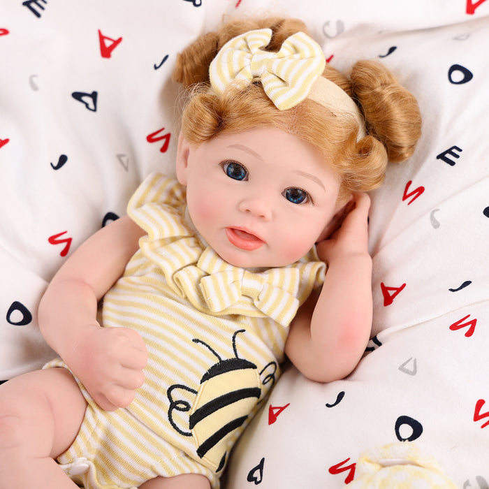 Babeside Stella 16'' Full Silicone Blue Eyes Adorable Baby Girl