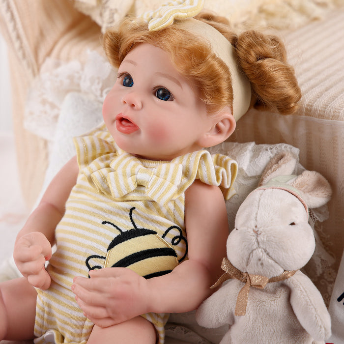 Babeside Stella 16'' Full Silicone Blue Eyes Adorable Baby Girl