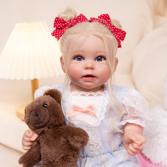 Babeside Stella 20'' Awake Realistic Lace Blue Baby Girl
