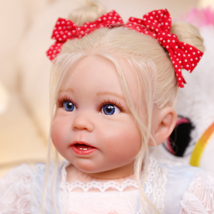 Babeside Stella 20'' Awake Realistic Lace Blue Baby Girl