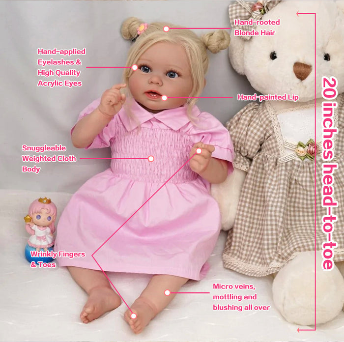 Babeside Stella 20" Realistic Reborn Baby Doll Girl That Look Real