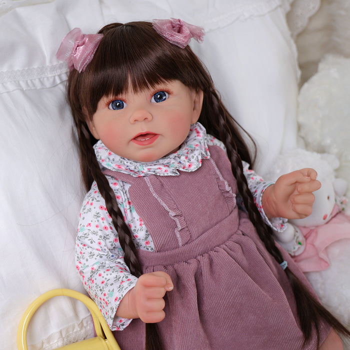 Babeside Stella 20'' Reborn Baby Dolls Girl Awake Realistic Beautiful Blue Eyes