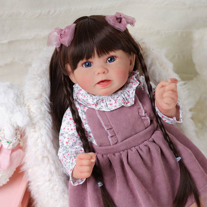 Babeside Stella 20'' Reborn Baby Dolls Girl Awake Realistic Beautiful Blue Eyes