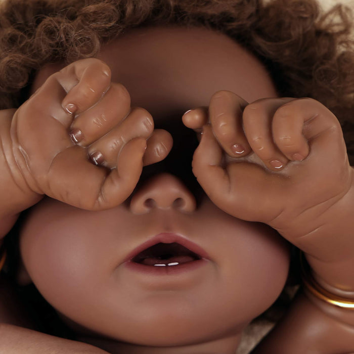 Babeside Stella 20'' Reborns Girl Love - Real Life Poseable African American Toddler Baby Dolls