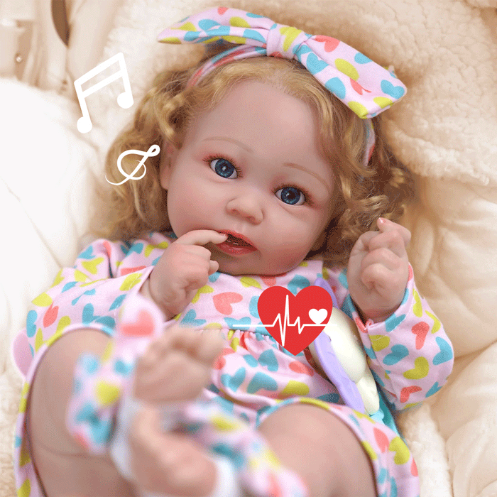 Babeside Stella 20'' The Sweet Hearts Princess Baby Girl with Heartbeat Coos and Breath