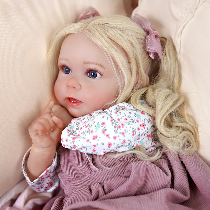 Babeside Stella 20'' The Taro Purple Princess Baby Girl with Heartbeat Coos and Breath