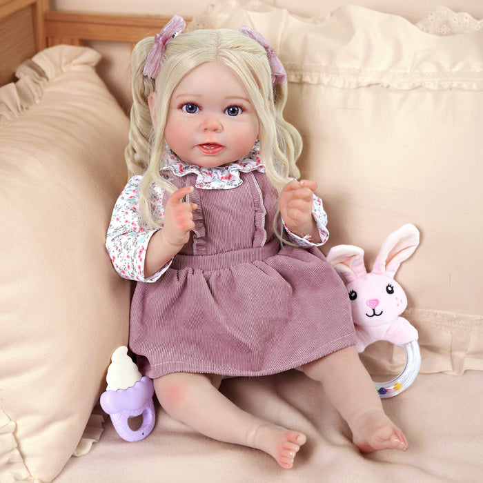 Babeside Stella 20'' The Taro Purple Princess Baby Girl with Heartbeat Coos and Breath