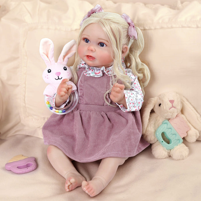 Babeside Stella 20'' The Taro Purple Princess Baby Girl with Heartbeat Coos and Breath