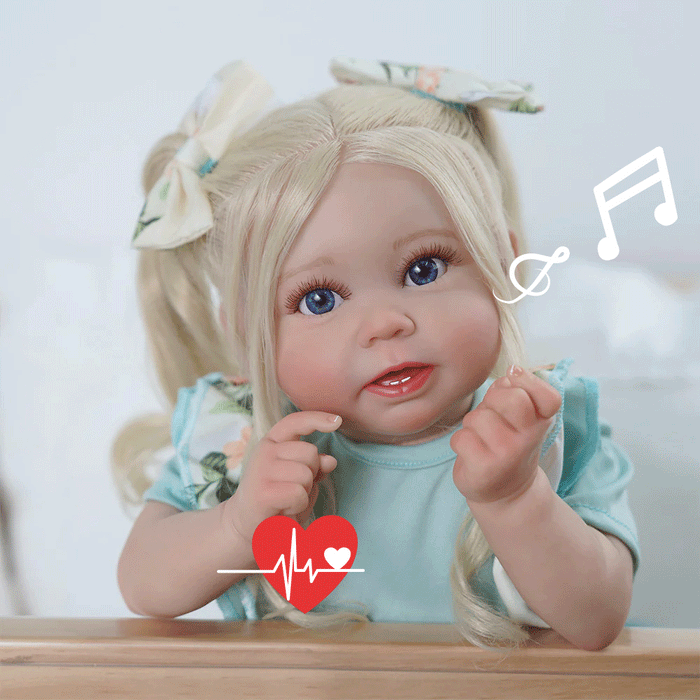 Babeside Stella 20'' Toddler Baby Girls Doll that Look Real Named with Heartbeat Coos and Breath