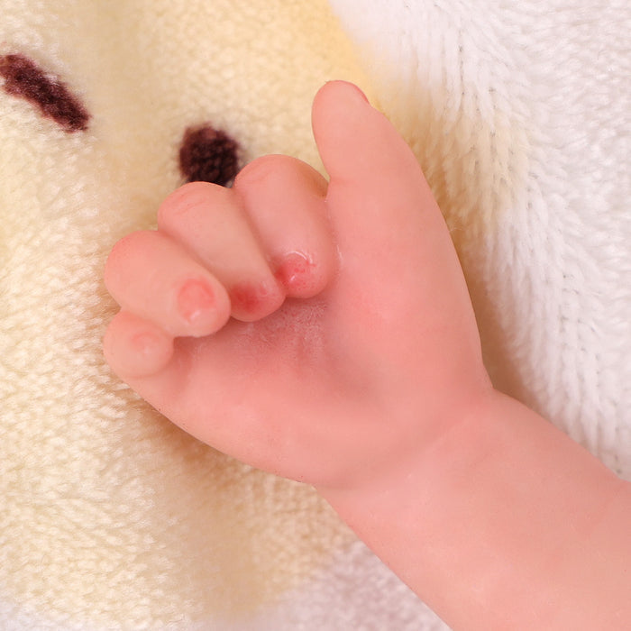Babeside Sunny 12'' Full Silicone Reborn Baby Doll Lifelike Girl Awake Lovely Rabbit
