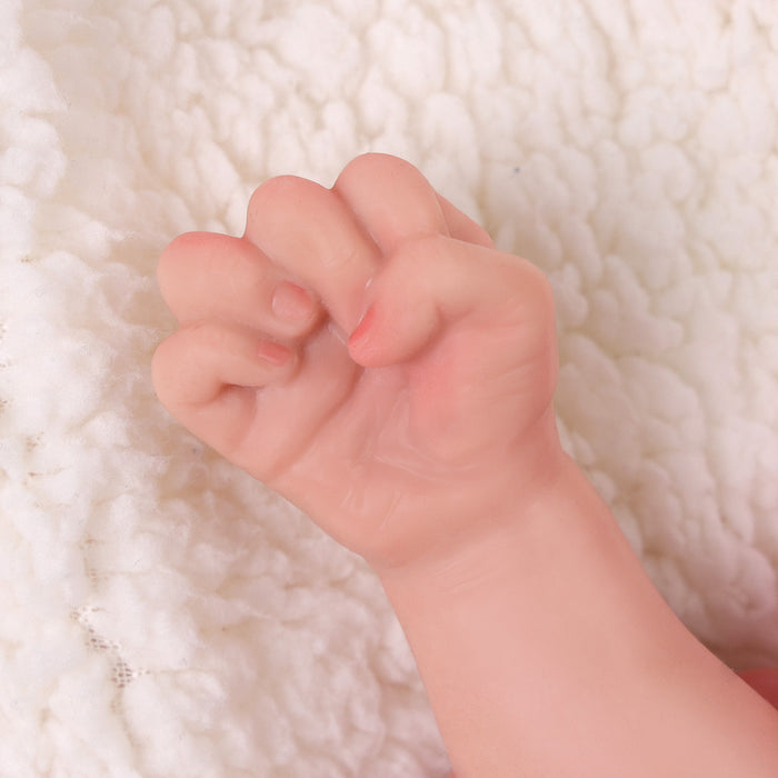 Babeside Sunny 12'' Full Silicone Reborn Baby Doll Lifelike Girl Awake Soft And Lovely Pink