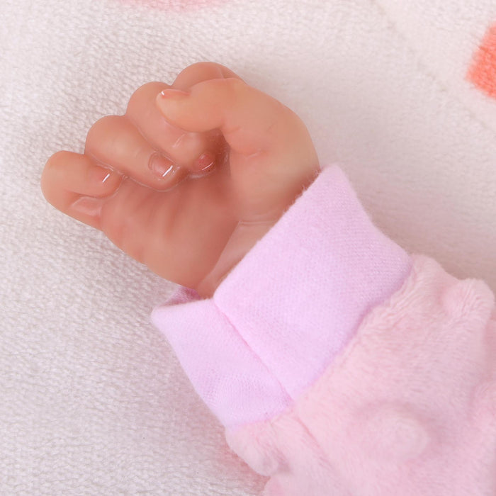 Babeside Sunny 17'' Reborn Baby Doll Adorable Brown Eyes Girl with Heartbeat and Coos