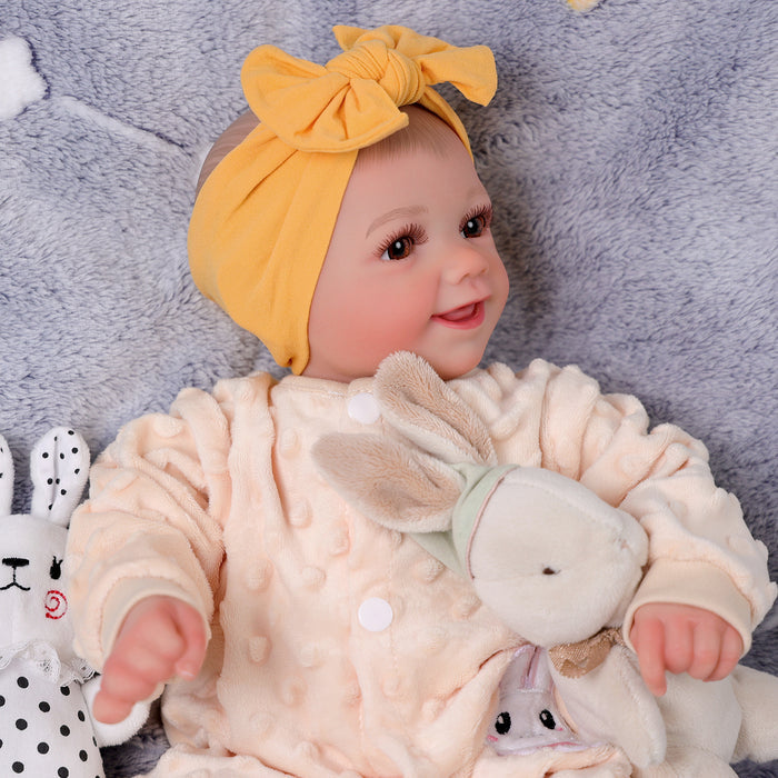 Babeside Sunny 17'' Reborn Baby Doll Girl Soft And Lovely Mango Yellow